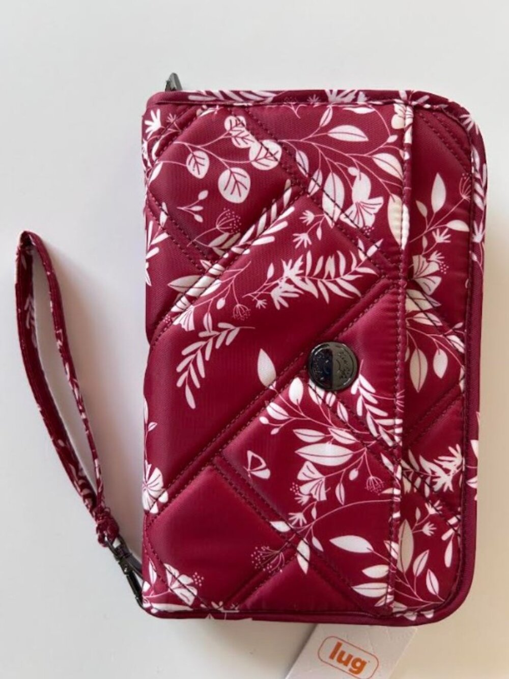 Lug Zeppelin RFID Wristlet Wallet Flourish Red